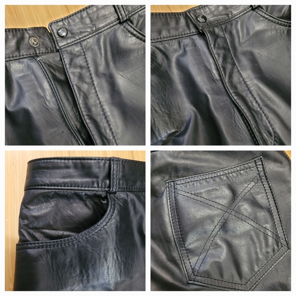 LEATHER Pants / S - Picture 3 of 7
